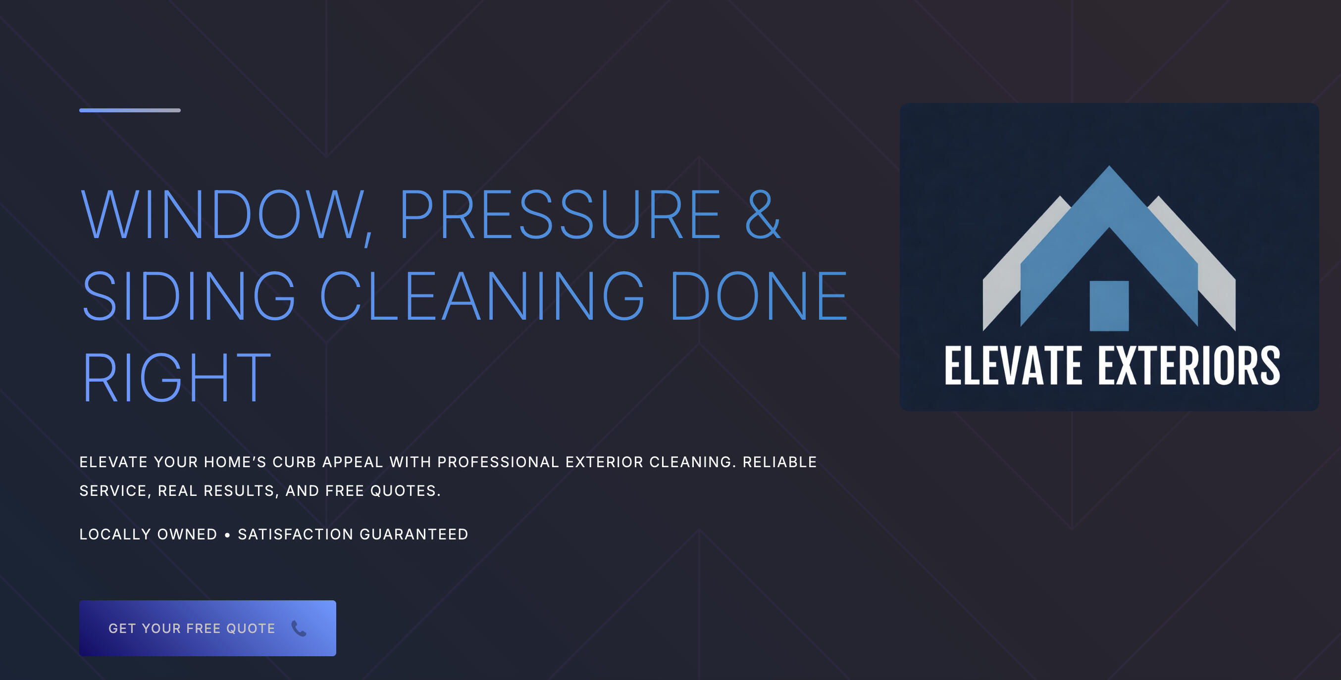 Elevate Exteriors: Window. Pressure &amp; Siding Cleaning